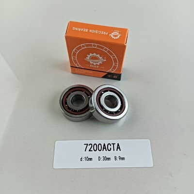 7200AC Angular Contact Ball Bearing 10*30*9mm with 25° Contact Angle and OPEN Seals Type