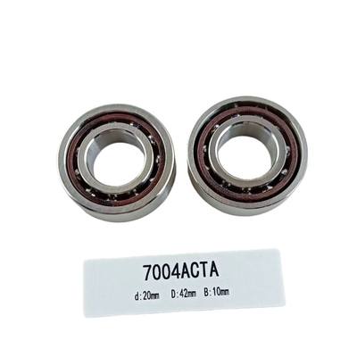 Single Row 20*42*12mm Angular Contact Ball Bearing 7004AC for Radial Load Direction