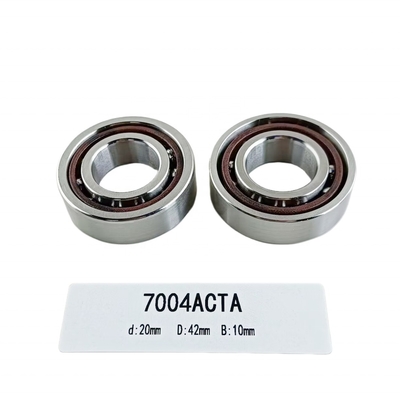 Single Row 20*42*12mm Angular Contact Ball Bearing 7004AC for Radial Load Direction