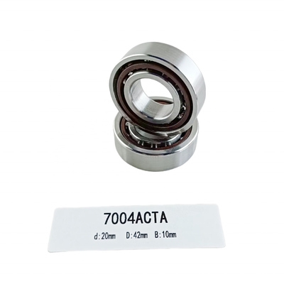 Single Row 20*42*12mm Angular Contact Ball Bearing 7004AC for Radial Load Direction