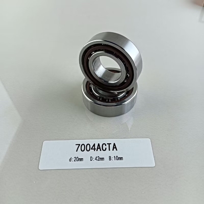 Single Row 20*42*12mm Angular Contact Ball Bearing 7004AC for Radial Load Direction