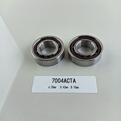 Single Row 20*42*12mm Angular Contact Ball Bearing 7004AC for Radial Load Direction