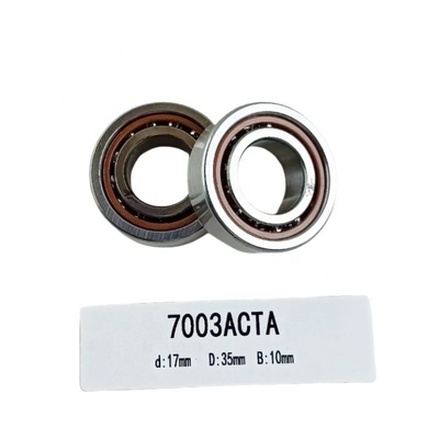 Ball Bearing 7003AC Angular Contact Structure for Automotive Machinery 17*35*10mm