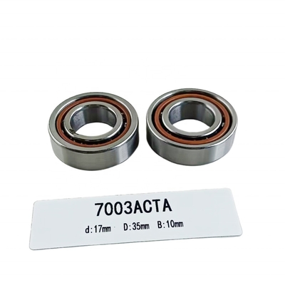 Ball Bearing 7003AC Angular Contact Structure for Automotive Machinery 17*35*10mm