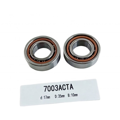 Ball Bearing 7003AC Angular Contact Structure for Automotive Machinery 17*35*10mm