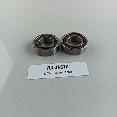 Ball Bearing 7003AC Angular Contact Structure for Automotive Machinery 17*35*10mm