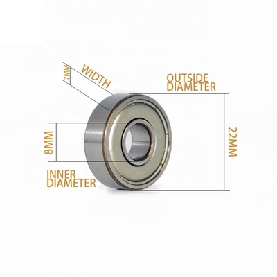 NSK 608 ZZ Deep Groove Ball Bearing 8*22*7mm for Mining Metallurgy Agriculture Chemical