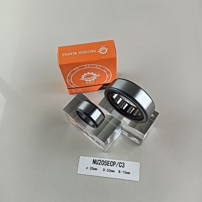 Single Row 25*52*15mm Cylindrical Roller Bearing for Lubricate Grease or Oil Lubricated