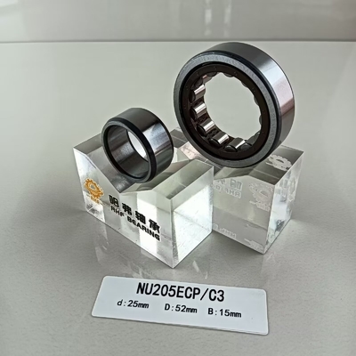 Single Row 25*52*15mm Cylindrical Roller Bearing for Lubricate Grease or Oil Lubricated