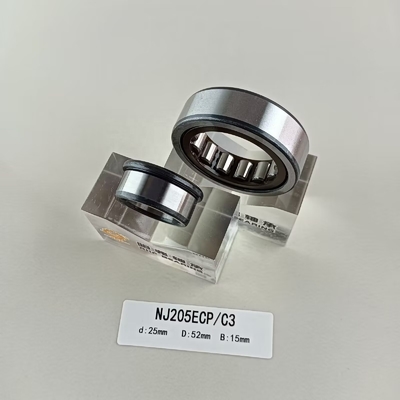 Single Row 25*52*15mm Cylindrical Roller Bearing for Lubricate Grease or Oil Lubricated