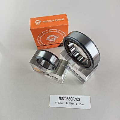 Single Row NU/NJ/NF206ECP Cylindrical Roller Bearing 30*62*16mm with High Load Capacity