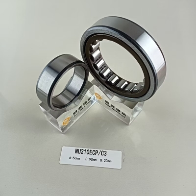 Cylindrical Structure Long Life NU/NJ/NF210ECP Single Row Roller Bearing 50*90*20mm
