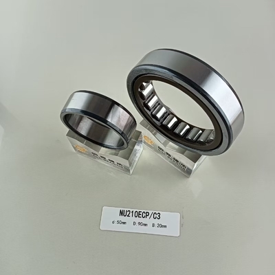 Cylindrical Structure Long Life NU/NJ/NF210ECP Single Row Roller Bearing 50*90*20mm