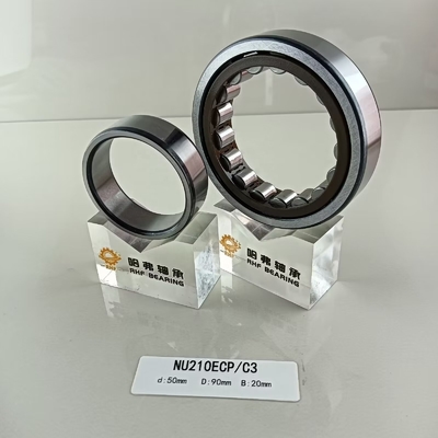 Cylindrical Structure Long Life NU/NJ/NF210ECP Single Row Roller Bearing 50*90*20mm