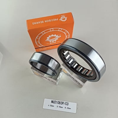 Cylindrical Structure Long Life NU/NJ/NF210ECP Single Row Roller Bearing 50*90*20mm