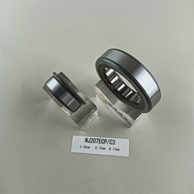 35*72*17mm NU/NJ/NF207ECP Grease or Oil Lubricated Cylindrical Roller Bearing