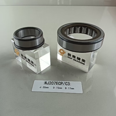 35*72*17mm NU/NJ/NF207ECP Grease or Oil Lubricated Cylindrical Roller Bearing