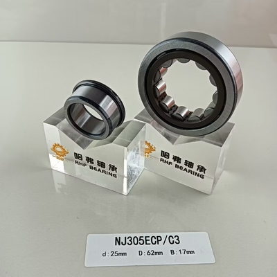 Lubricate Grease or Oil Lubricated NU/NJ/NF305ECP Cylindrical Roller Bearing 25*62*17mm