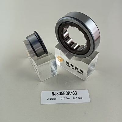 Lubricate Grease or Oil Lubricated NU/NJ/NF305ECP Cylindrical Roller Bearing 25*62*17mm
