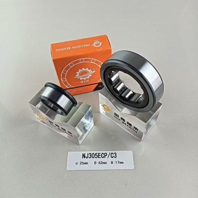 Lubricate Grease or Oil Lubricated NU/NJ/NF305ECP Cylindrical Roller Bearing 25*62*17mm