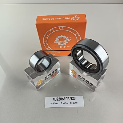 Precision Rating P0 P2 P4 P5 P6 NU/NJ/NF2206ECP Cylindrical Roller Bearing 30*62*20mm