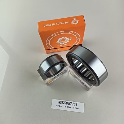 Chrome Steel Gcr15 NU/NJ/NF2208ECP Cylindrical Roller Bearing 40*80*23mm for Industrial