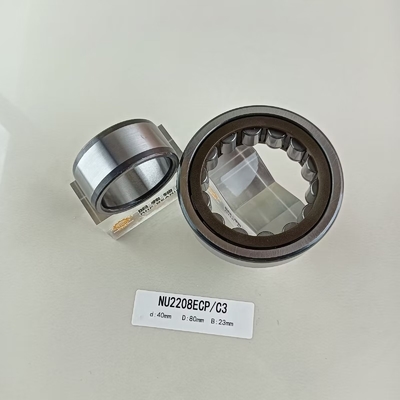 Chrome Steel Gcr15 NU/NJ/NF2208ECP Cylindrical Roller Bearing 40*80*23mm for Industrial