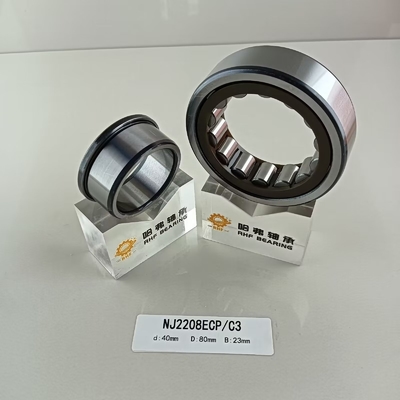 Chrome Steel Gcr15 NU/NJ/NF2208ECP Cylindrical Roller Bearing 40*80*23mm for Industrial