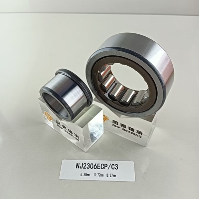 Structure cylindrical Chrome Steel Gcr15 NU/NJ/NF2306ECP Roller Bearing 30*72*37mm