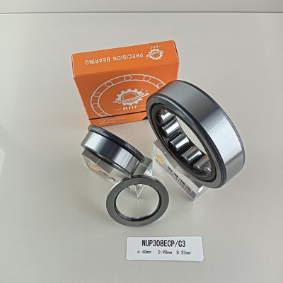 Single Row NUP308ECP Cylindrical Roller Bearing 40*90*23mm for Grease or Oil Lubricated