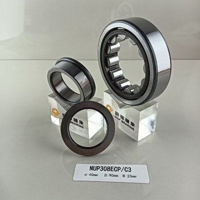 Single Row NUP308ECP Cylindrical Roller Bearing 40*90*23mm for Grease or Oil Lubricated