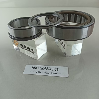 NUPF2209ECP Cylindrical Roller Bearing 45*85*23mm for Lubricate Grease or Oil Lubricated